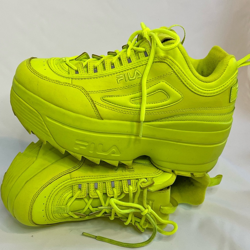 Fila Disruptor 2 Chunky Platform Sneakers 10.5 yellow